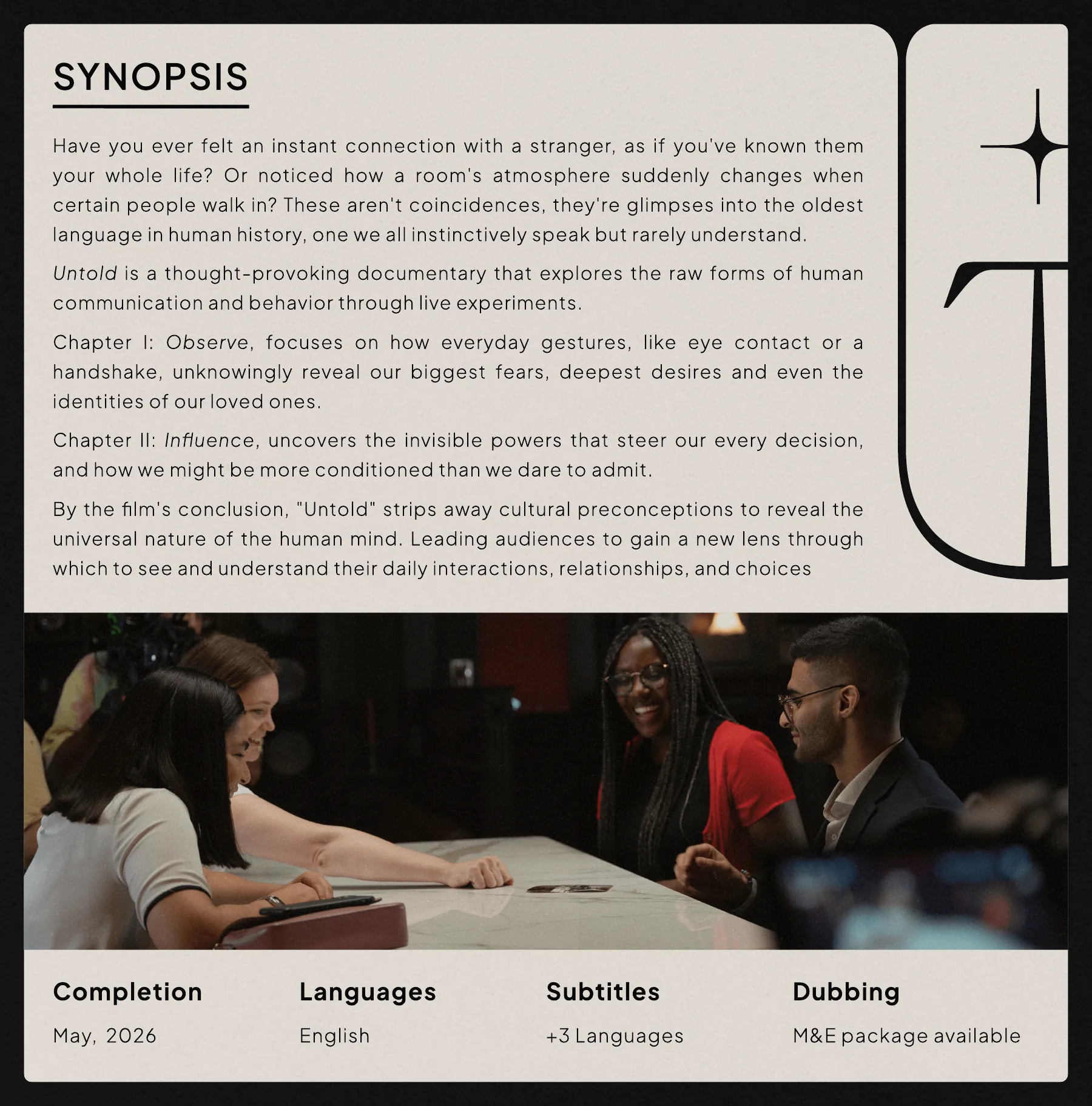 Untold press kit, page 2