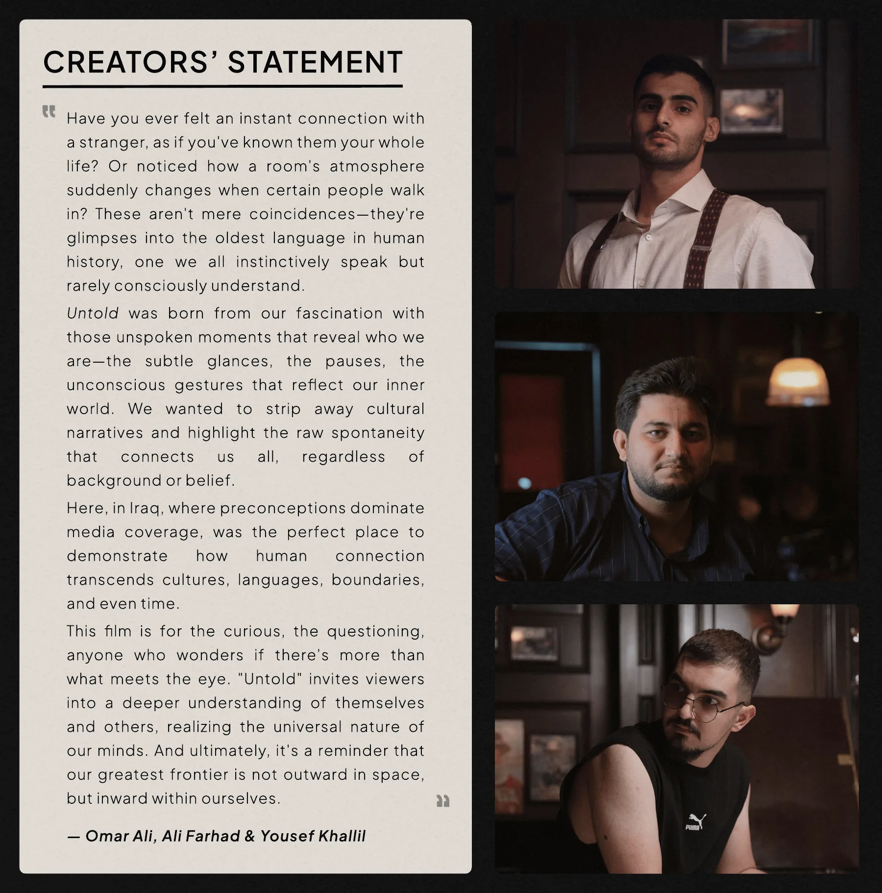 Untold press kit, page 5